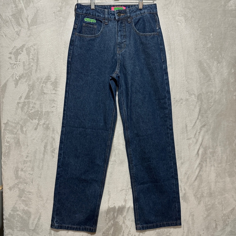 Empyre Loose Fit Blue Denim Jeans Size 0 NWT Skate Streetwear 100% Cotton